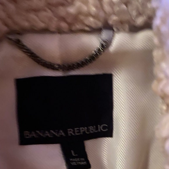 Banana Republic, oversized, Sherpa jacket, size Large - Picture 2 of 2